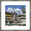 Florence Italy Piazza Del La Signoria Sculpture Framed Print