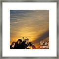 Florida Sunset Lll. Framed Print