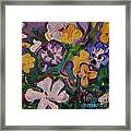 Flower Bed Rhythm Framed Print