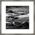 Flowing Water On The Thornapple River Framed Print