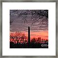 Floyd Monument Sunset Framed Print