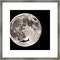 Fly Me To The Super Moon Framed Print