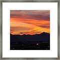 Flying Into Sunset Framed Print