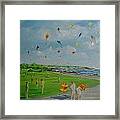 Flying Kites Newport Ri Framed Print