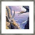 Flying Pterosaurs Framed Print