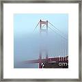 Fog And The Golden Gate Framed Print