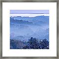 Fog Over Pleasant Hill Lake Framed Print