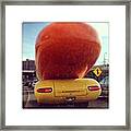 Following The Weinermobile Framed Print