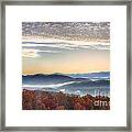 Foothills Parkway Fall Morning Framed Print