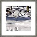 Footprints In The Snow Framed Print
