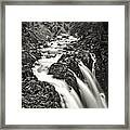 Forest Water Flow Framed Print