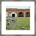 Fort Pulaski Cannon And Gun Framed Print