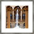 Fountain At The Biltmore Framed Print