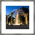 Fountain In Riverfront Park Framed Print