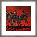 Four On The Hill Framed Print