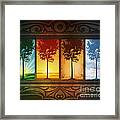 Four Seasons Framed Print