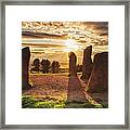 Four Stones Of Clent, Worcestershire At Framed Print