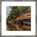 Fox River Sandstone Cliffs Framed Print