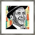 Frank Sinatra Pop Art Framed Print