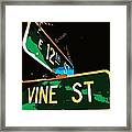 12th Street And Vine Framed Print