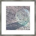 Freezing Bubble Framed Print