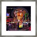 Fremont Street Lights 3 Framed Print