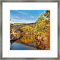 French King Bridge In Autumn Framed Print