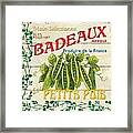 French Veggie Sign 1 Framed Print
