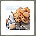 Fresh Farm Eggs Framed Print