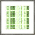 Fresh Grass- Abstract Pattern Painting Framed Print