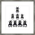 Frog-legged Leaf Beetles Framed Print