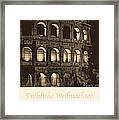Frohliche Weihnachten With Colosseum Framed Print