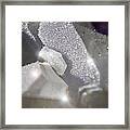 Frosted Crystals Framed Print
