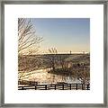 Frosty Sunrise Framed Print