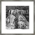 Frozen Cascades Framed Print