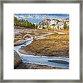 Frozen Enchantments Creek Framed Print