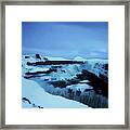 Frozen Falls Of Iceland Framed Print