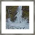 Frozen Horsetail Falls 120813a Framed Print