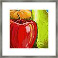 Fruit-apple-pear-orange Framed Print