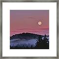 Full Moon At Dawn Framed Print