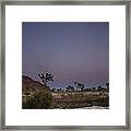 Full Moon At Joshua Tree Framed Print