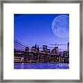 Full Moon Over Manhattan Ii Framed Print