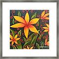 Fun Flowers Framed Print