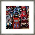 Fun Toy Robots Framed Print