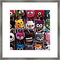 Funny Hats On The Street Framed Print