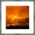 Furious Clouds At Sunset Framed Print