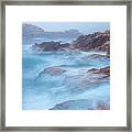 Furious Sea Framed Print