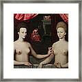 Gabrielle D'estrees And One Of Her Sisters Framed Print