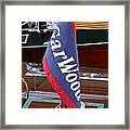 Gar Wood Flag Framed Print