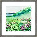 Garden By The Sea Framed Print